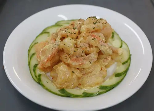 Prawn In Honey And Wasabi Sauce 芥末蝦仁